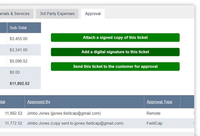 Field Ticket Software