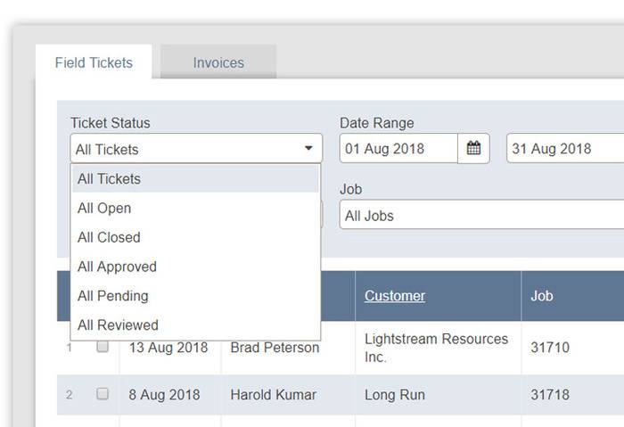 Field Ticket Software